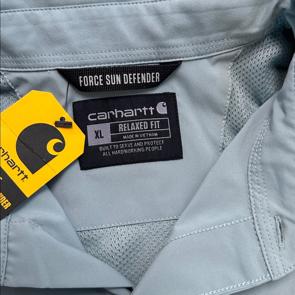 NWT Carhartt Force Sun Defender Long Sleeve Shirt - Picture 4 of 6